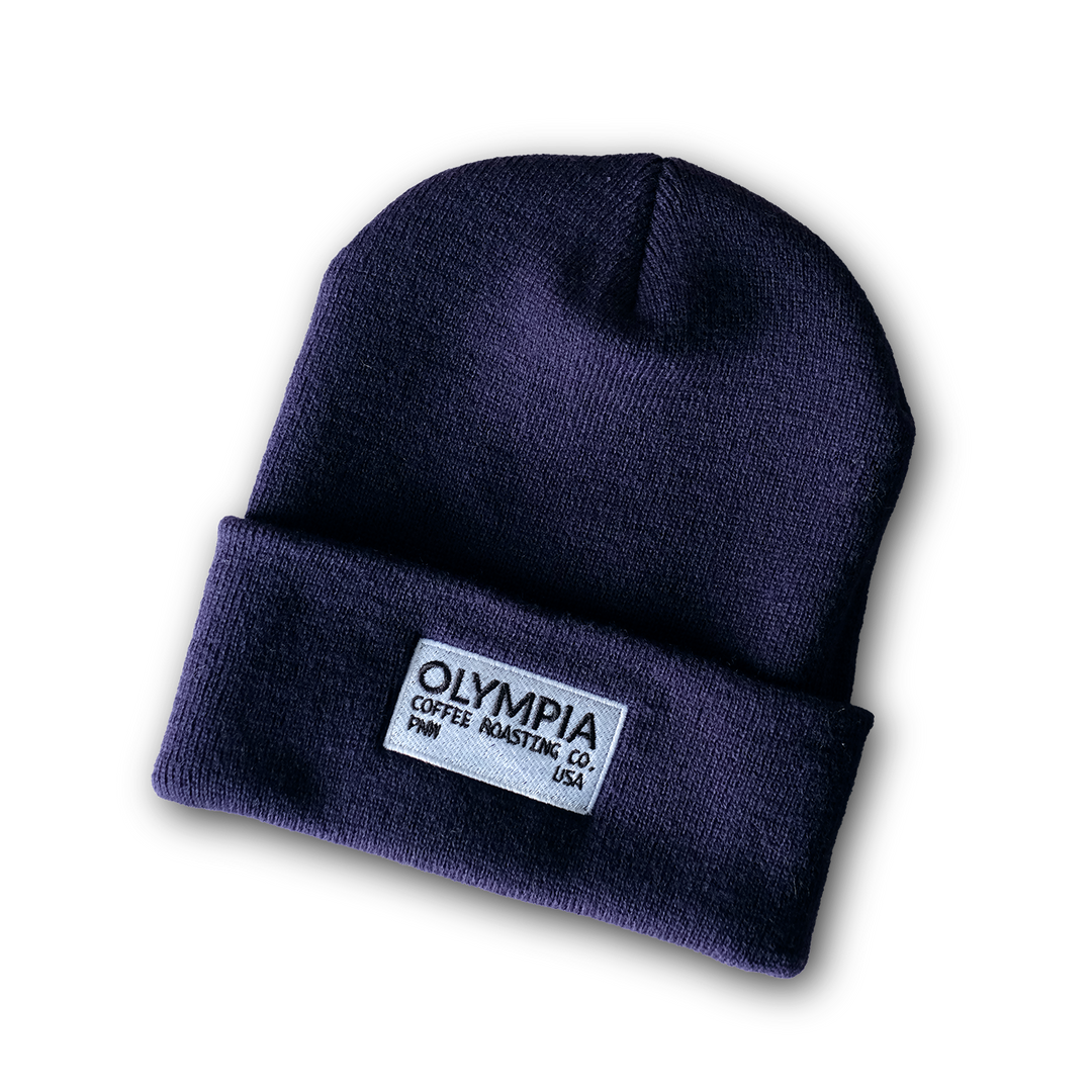 Olympia Coffee Beanie in Navy