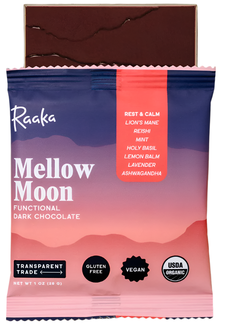 Mellow Moon Functional Dark Chocolate Bar | Raaka