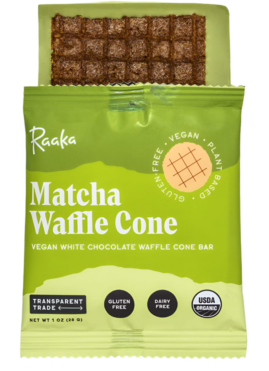 Matcha White Chocolate Waffle Bar | Raaka