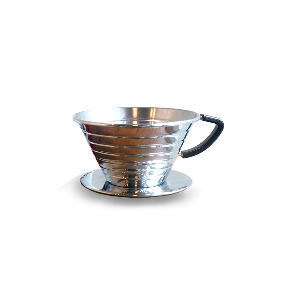 Kalita Wave Stainless Dripper #185 - Coffee Brewer - Olympia Coffee Roasting Company