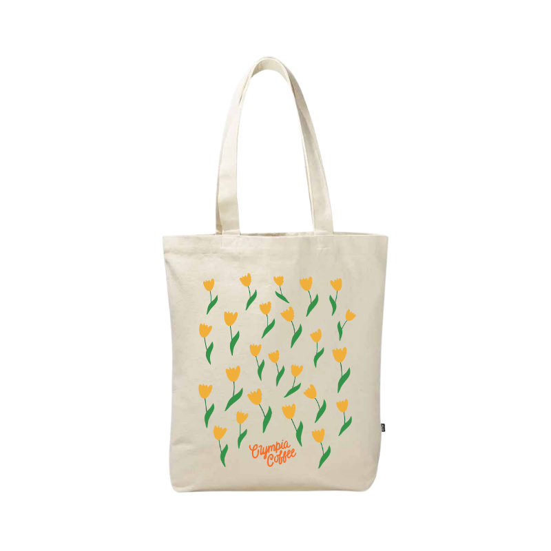 Tulip Fields Everyday Canvas Tote - Olympia Coffee Roasting Company