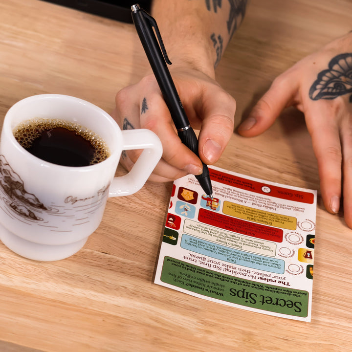 Secret Sips: A Blind Tasting Coffee Capsule