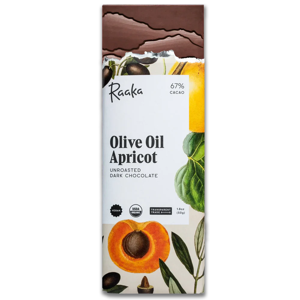 Olive Oil Apricot Chocolate Bar | Raaka - Olympia Coffee Roasting Company