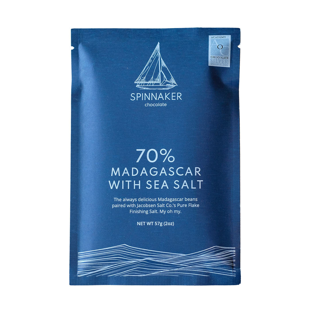 Spinnaker 70% Madagascar with Sea Salt