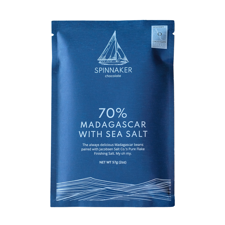 Spinnaker 70% Madagascar with Sea Salt