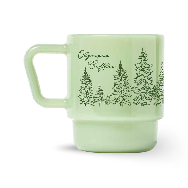 Low Tide Milk Glass Mugs - Olympia Coffee Roasting Company