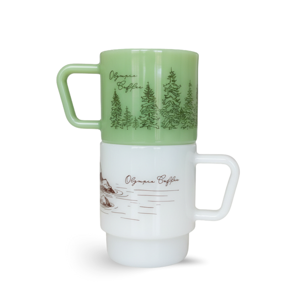 Girls Don’t Cry MILK GLASS PEDESTAL MUG Low Tide Milk Glass Mugs – Olympia Coffee Roasting Company
