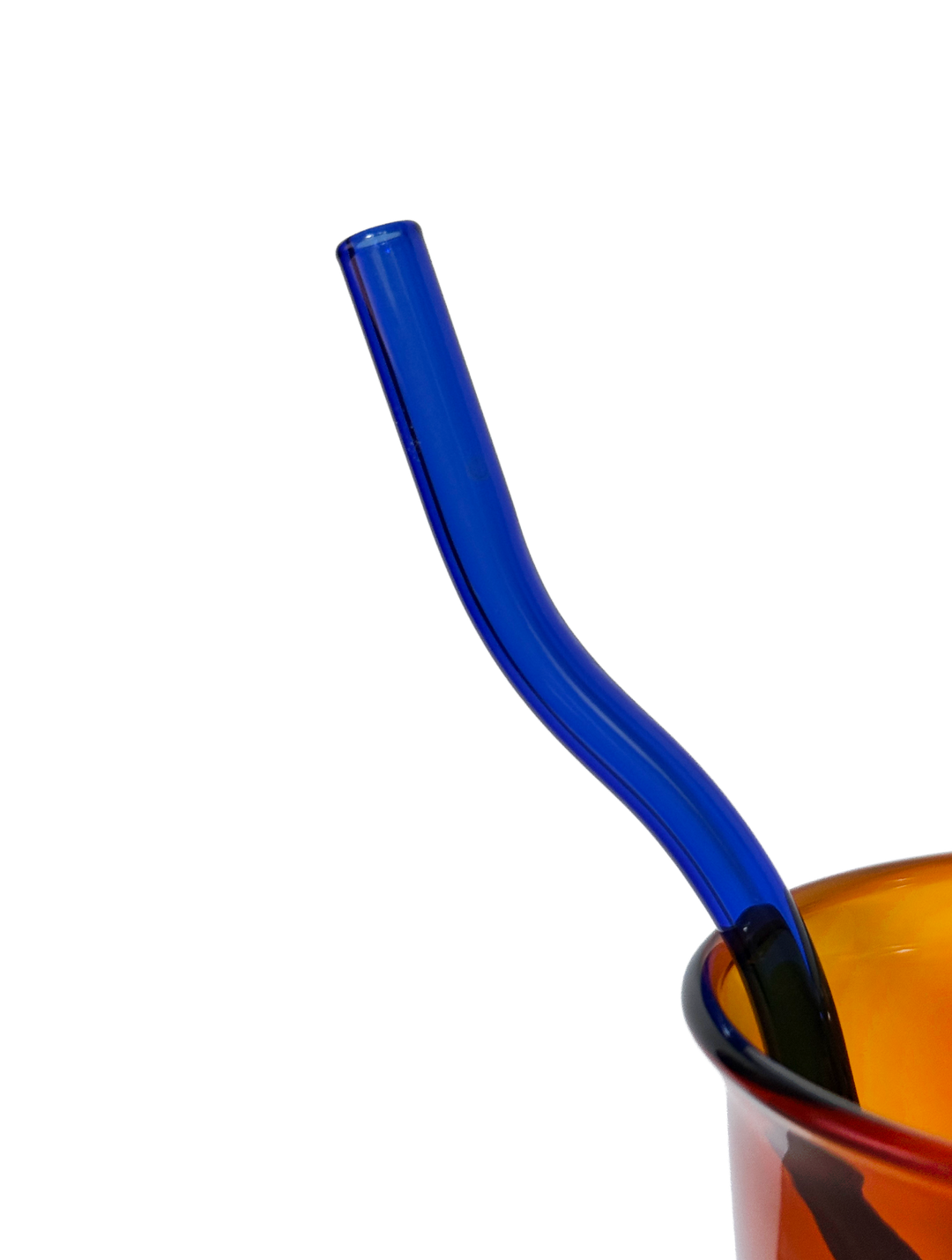 16oz Wavy Reusable Glass Straws