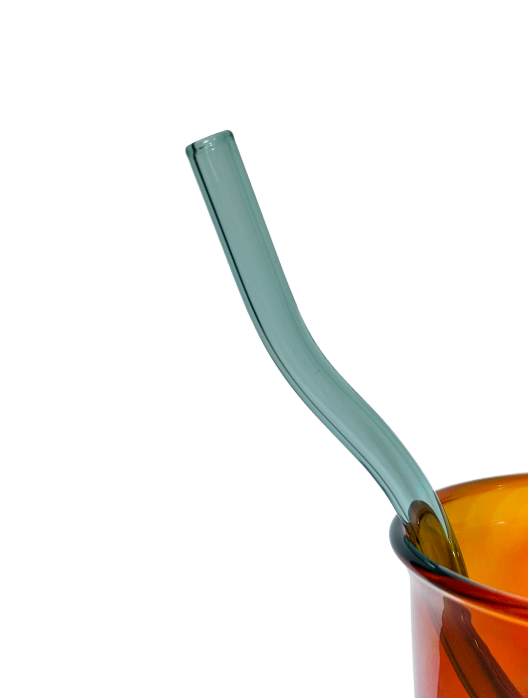 16oz Wavy Reusable Glass Straws
