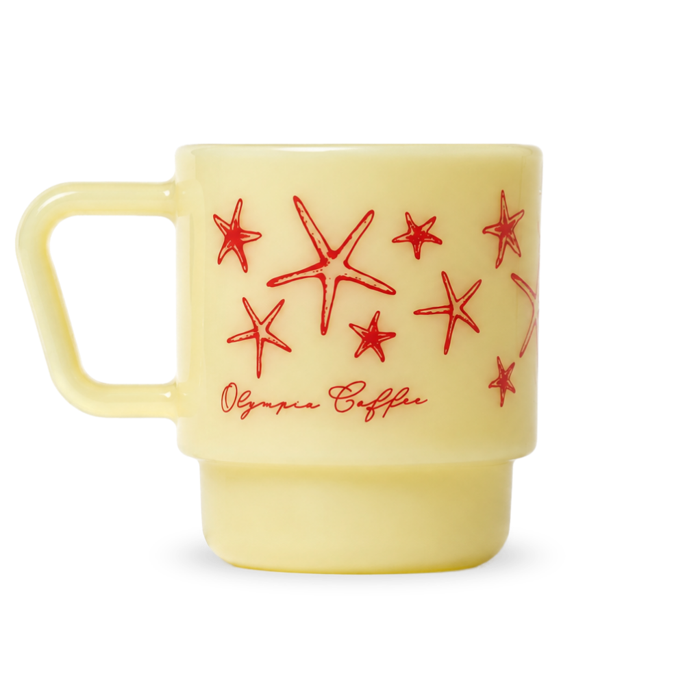 Low Tide Milk Glass Mugs