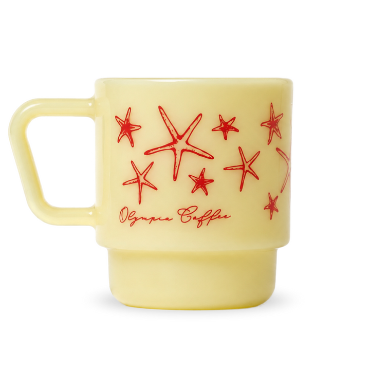 Low Tide Milk Glass Mugs