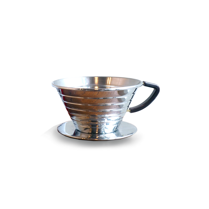 Kalita Wave Stainless Dripper #185 - Coffee Brewer - Olympia Coffee Roasting Company
