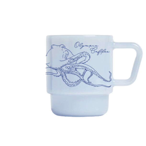 Low Tide Milk Glass Mugs - Olympia Coffee Roasting Company