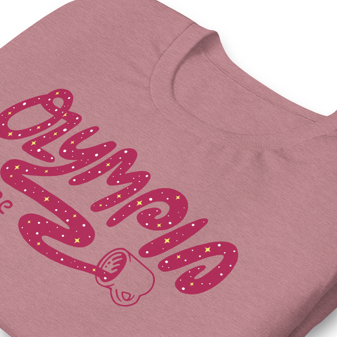 Heather Orchid Starlight Unisex t-shirt - Olympia Coffee Roasting Company