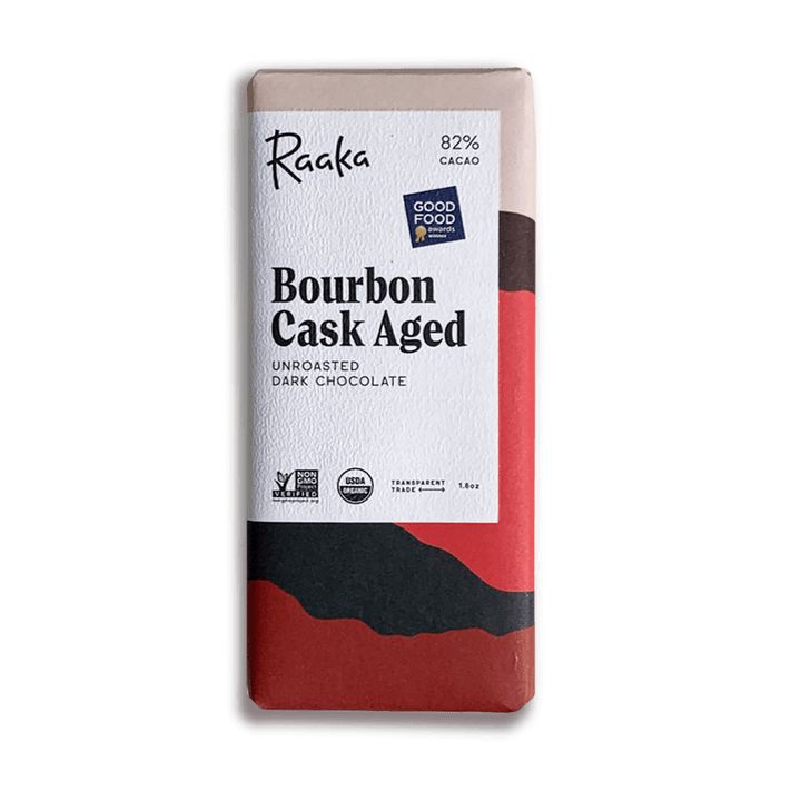Bourbon Cask Aged Chocolate Bar | Raaka