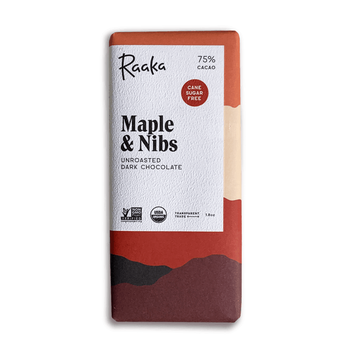 Raaka Maple and Nibs Chocolate Bar - Olympia Coffee Roasting Company