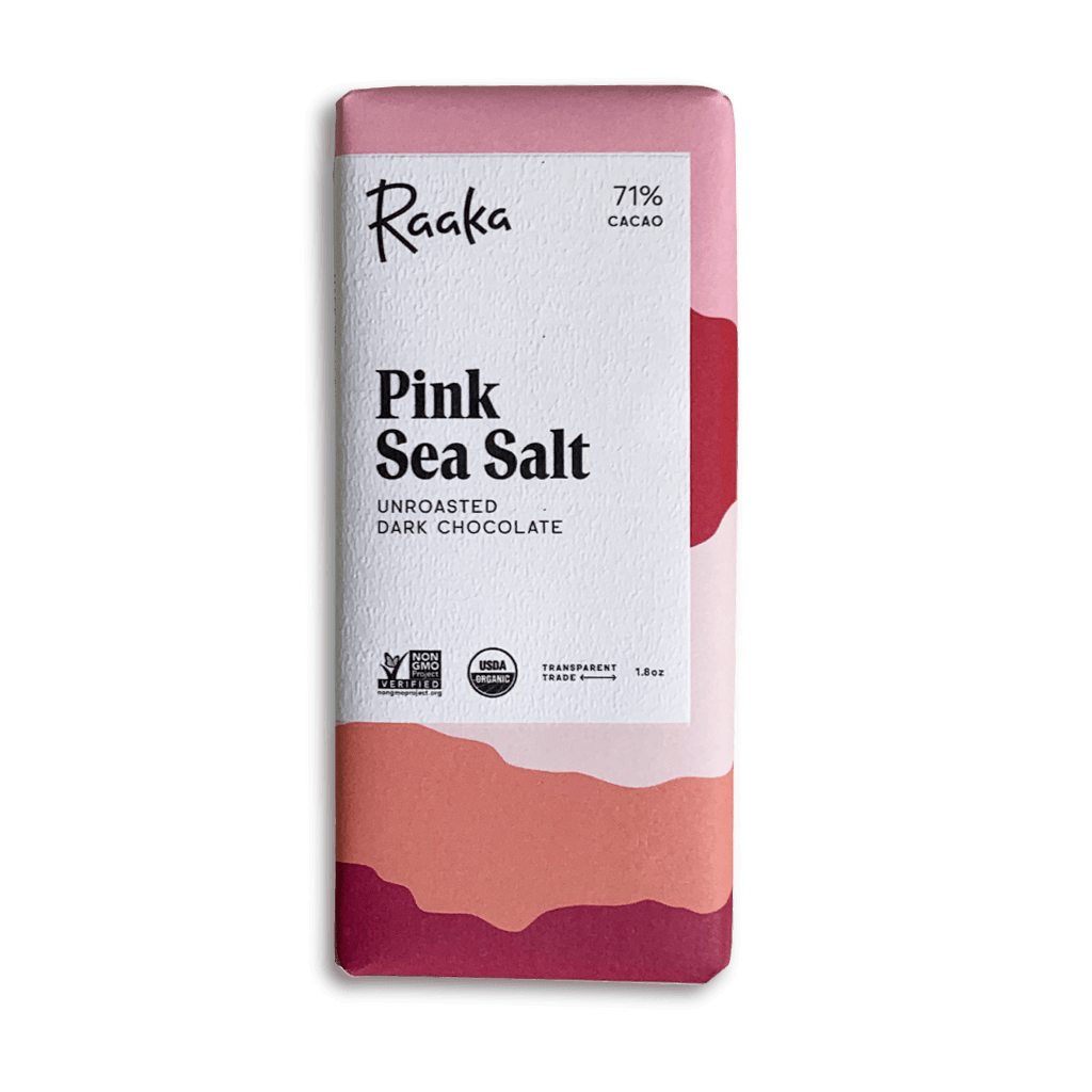 Pink Sea Salt Chocolate Bar | Raaka