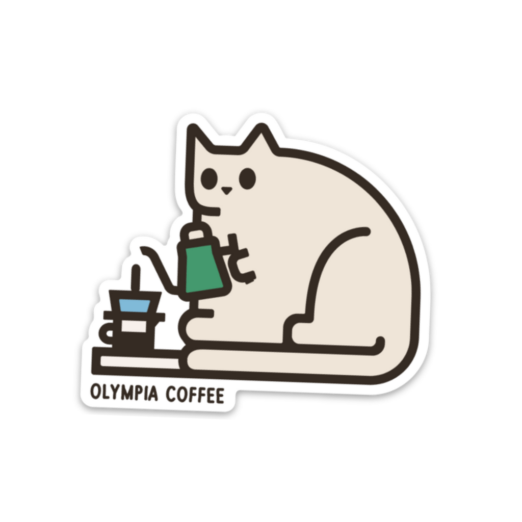 Coffee Cat Sticker